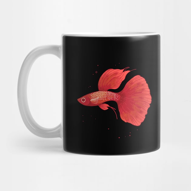 Red Moscow Guppy by CreativeSage